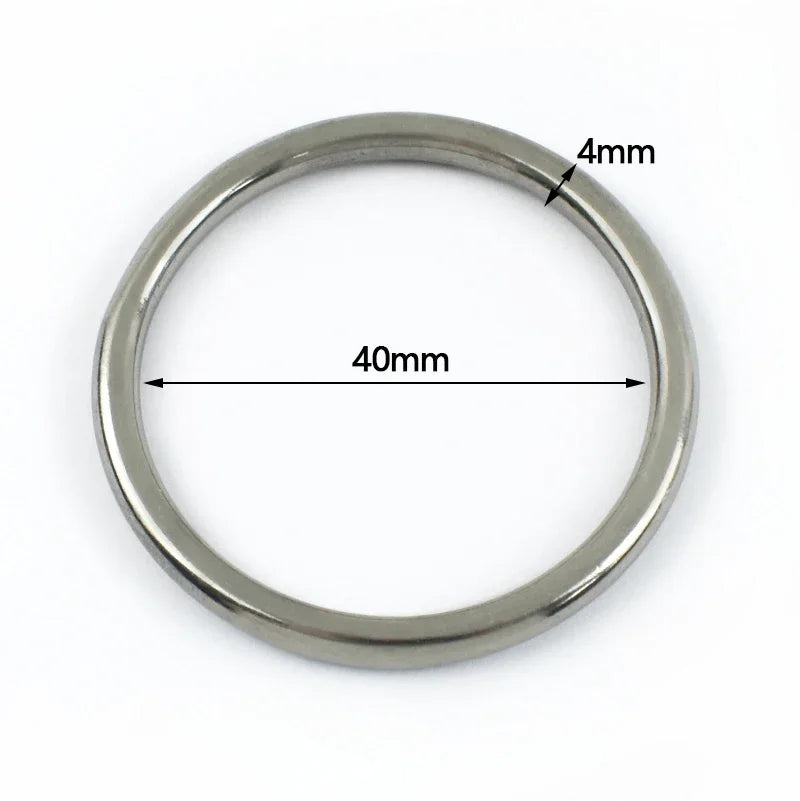 Edelstahl O-Ring Schnallen 15-100mm für Taschen Gurtband Schlüsselanhänger