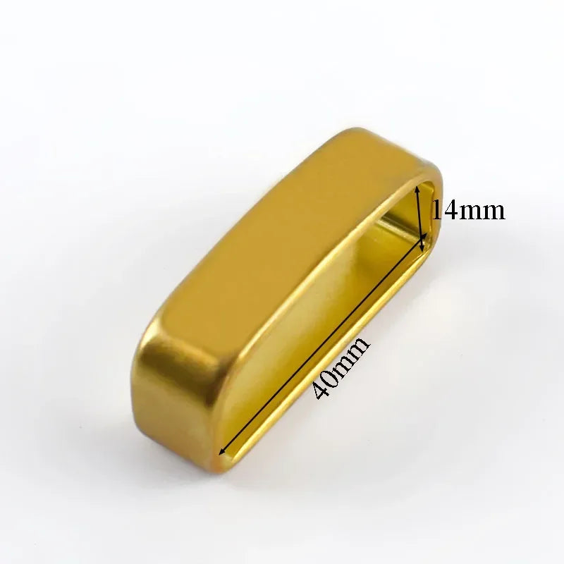 35-40 mm Messing O D Ring Gürtelschnalle mit Kupfer Schlaufe für Gürtel