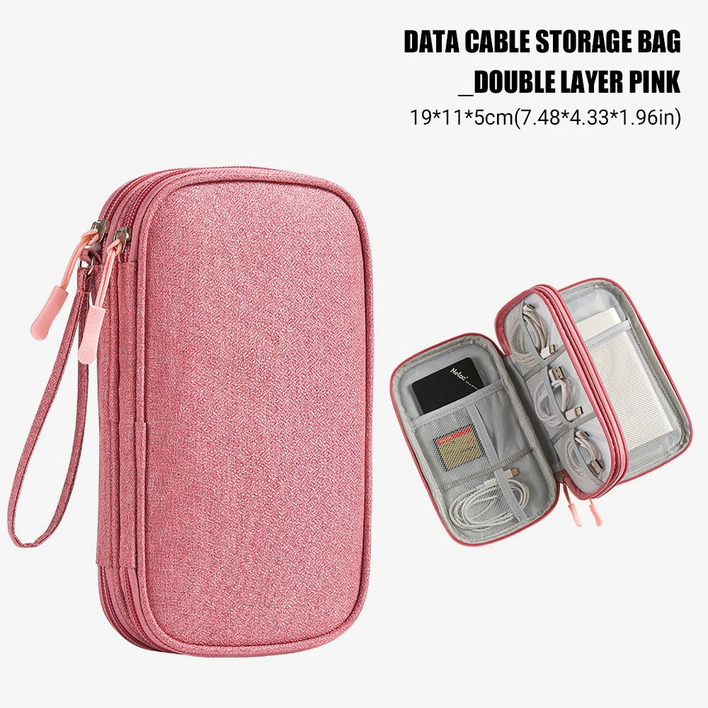 Reise Organizer Tasche für Kabel USB Ladegerät Wasserdicht Tragbar Mehrschichtig