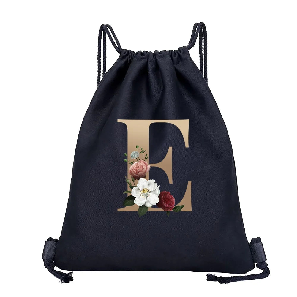 Leichter Kordelzug Rucksack aus Canvas 40x35 cm für Sport - Reisen