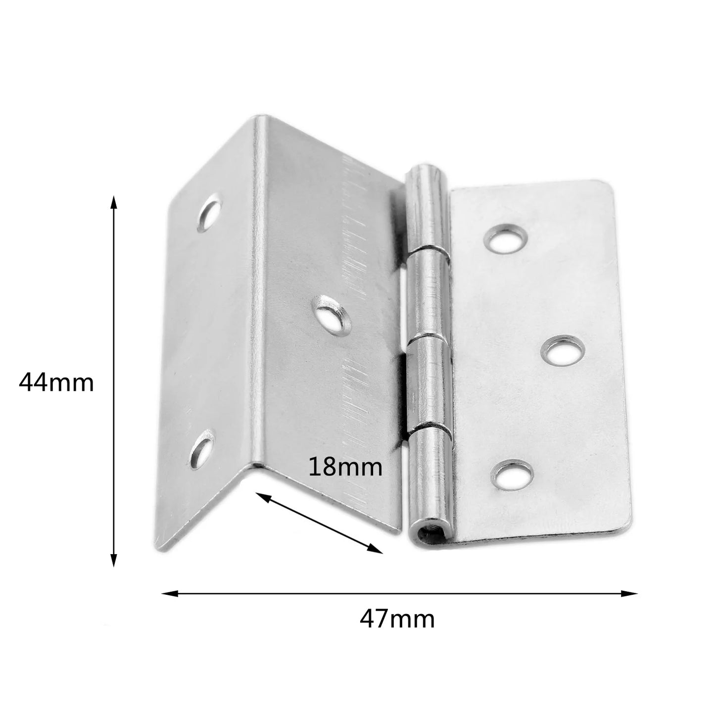 Zinklegierung Möbel-Scharnier Silber für Holzbox und Vintage-Möbel
