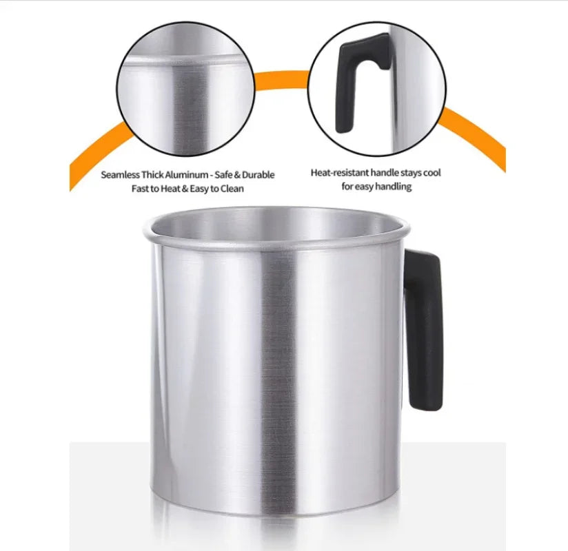 Kerze Schmelztiegel Wachs Schmelzbecher 1 2 3L Edelstahl DIY Gießkanne