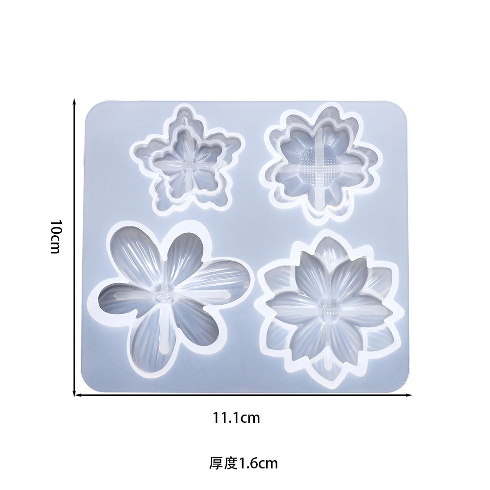 Herz Anhänger Silikonform für DIY Epoxidharz Schmuck Gussform Set