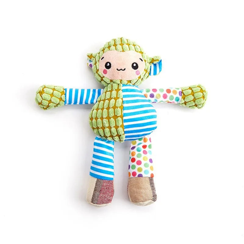 Interaktives Hundespielzeug aus Plüsch mit bissfestem Squeaker für Zahnpflege