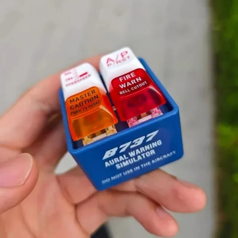 Tragbarer Flugzeug Notfall Sound Simulator Schlüsselanhänger aus Kunststoff-Yabubest - Home & More