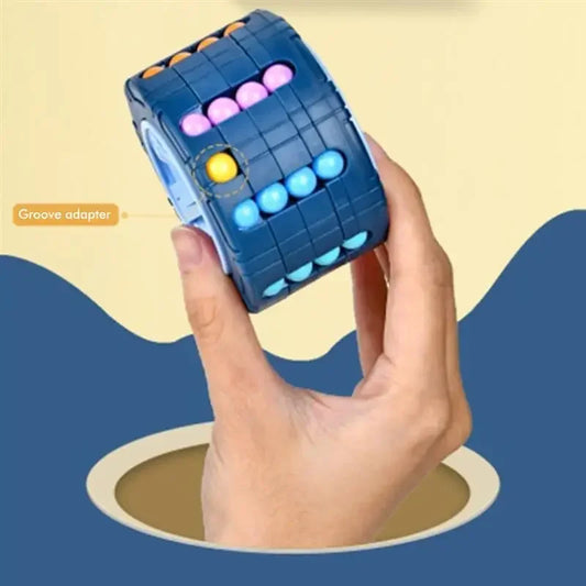 Stressabbau - Konzentration: 3D Gyro Zylinder Cube Puzzle für Jugendliche ab 14 Jahren