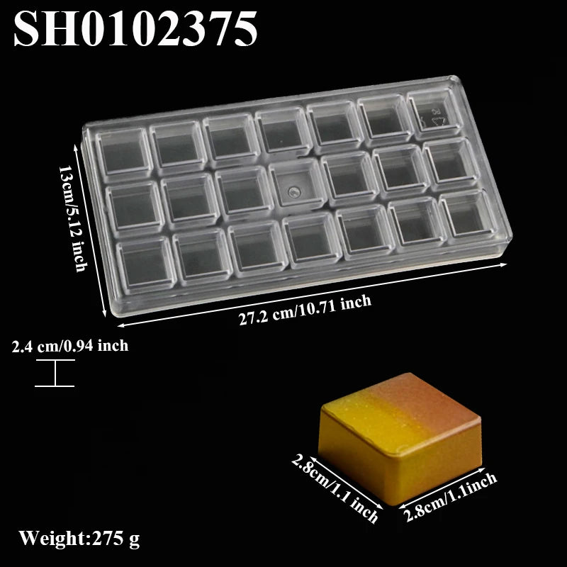 Hartpolycarbonat Schokoladenform PC Süßigkeitsform für einfaches Entformen