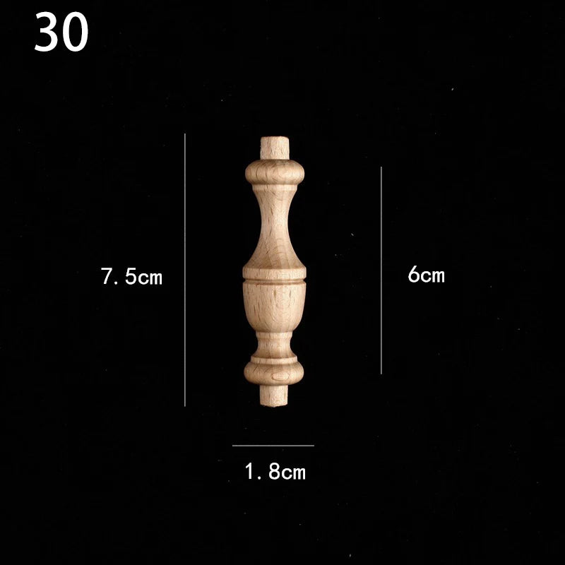 Holzapplikation Spindel Säule Dekoration für Möbel und Heim