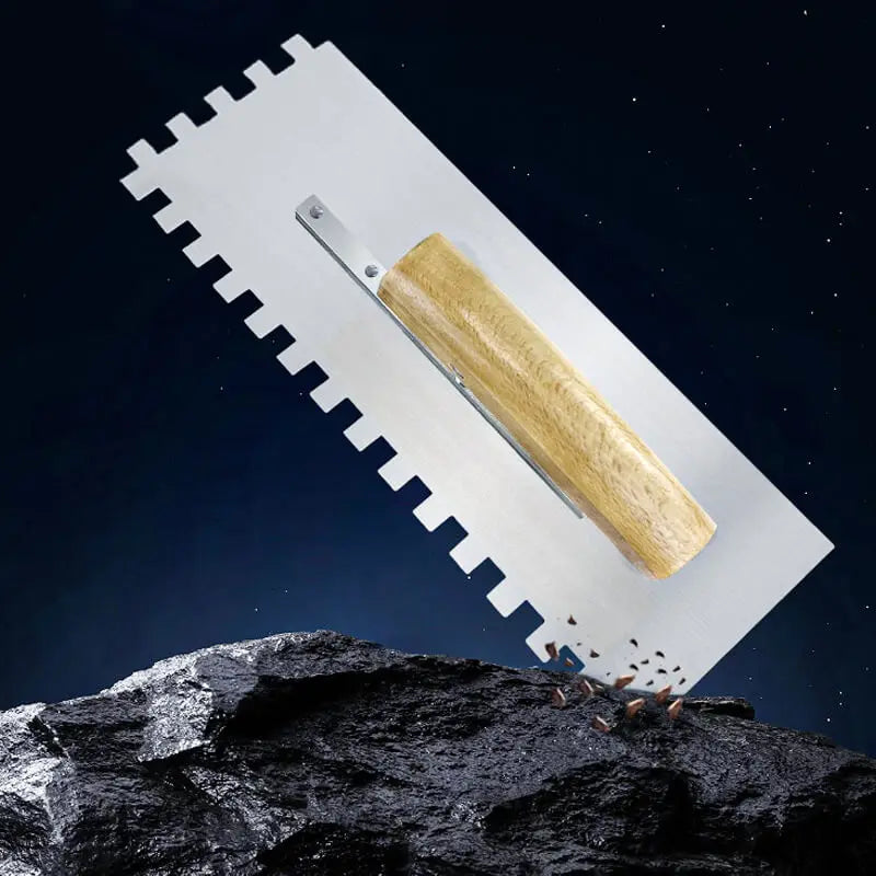 Präzise - robust: Gezahnte DIY Zahnkelle mit Holzgriff 27cm für Fliesen - Putz