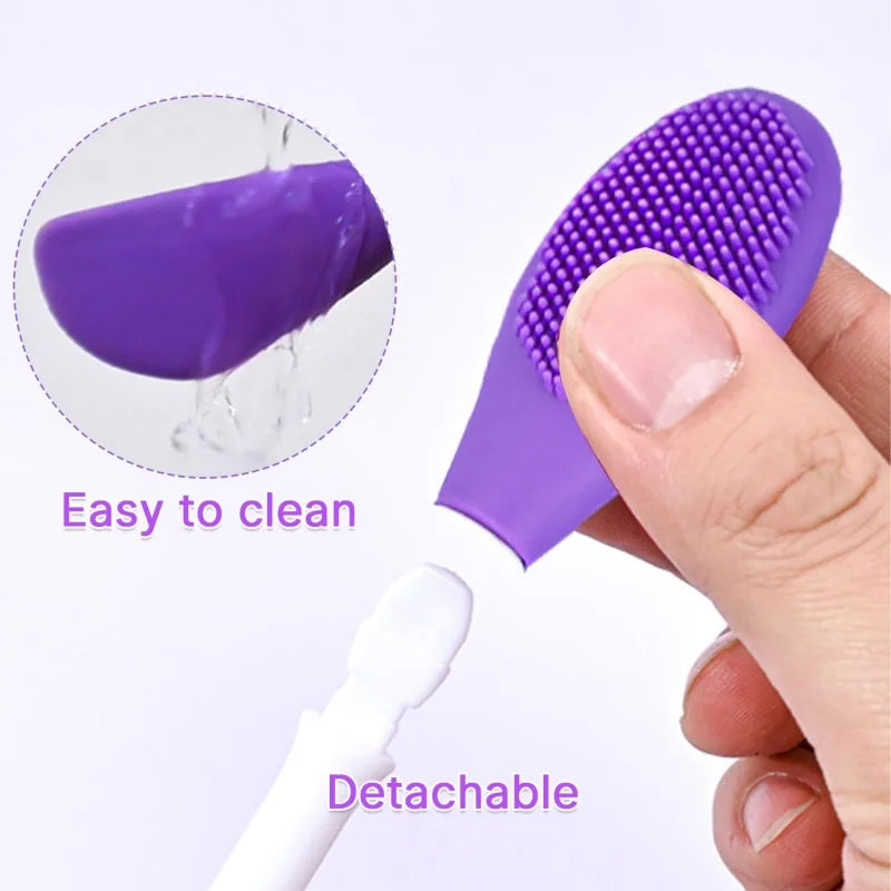 Gesicht Pinsel Set Silikon Applikator Lotion Spachtel Peeling Brush
