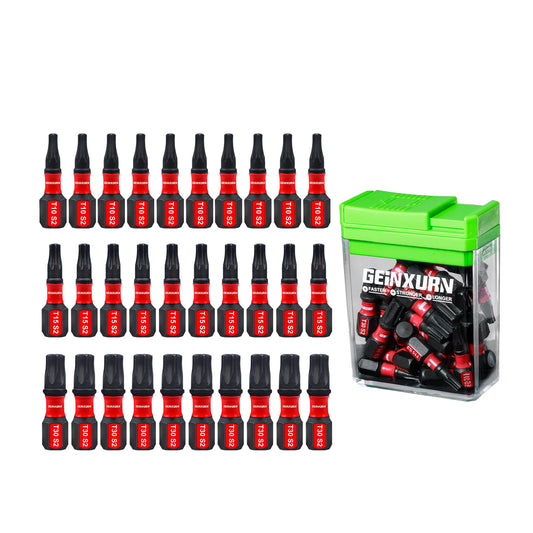 30x Magnetisches Impact Torx Bit Set S2-Stahl T10-T30 Werkzeug