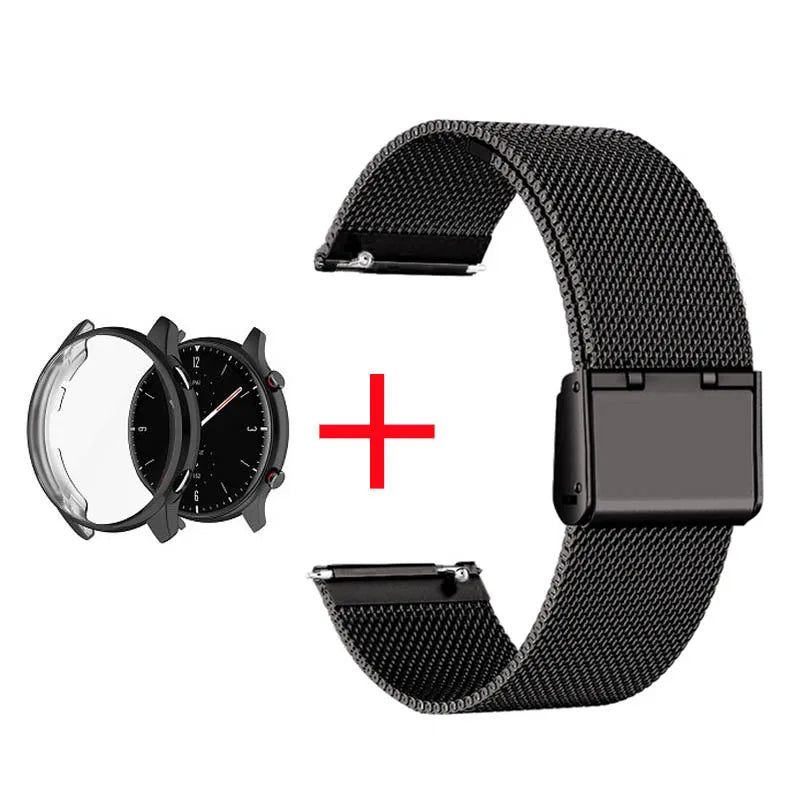 Edelstahl Strap & Case für Amazfit GTR 2 3 Pro