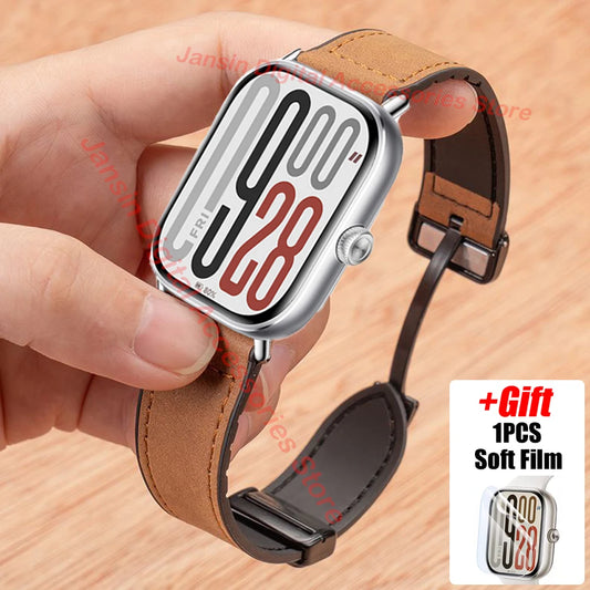 Elegantes Magnetisches Lederarmband für Xiaomi Uhren und Mi Band-Yabubestshop