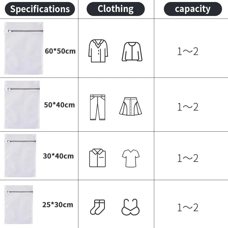 Wiederverwendbare Mesh Wäschebeutel Set aus Polyester