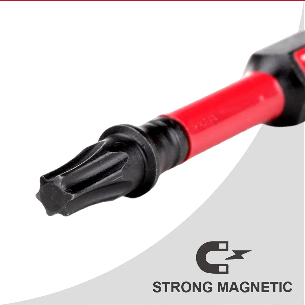 T25 Torx Power Bit Set, magnetisch, S2 Legierter Stahl, 2 Zoll
