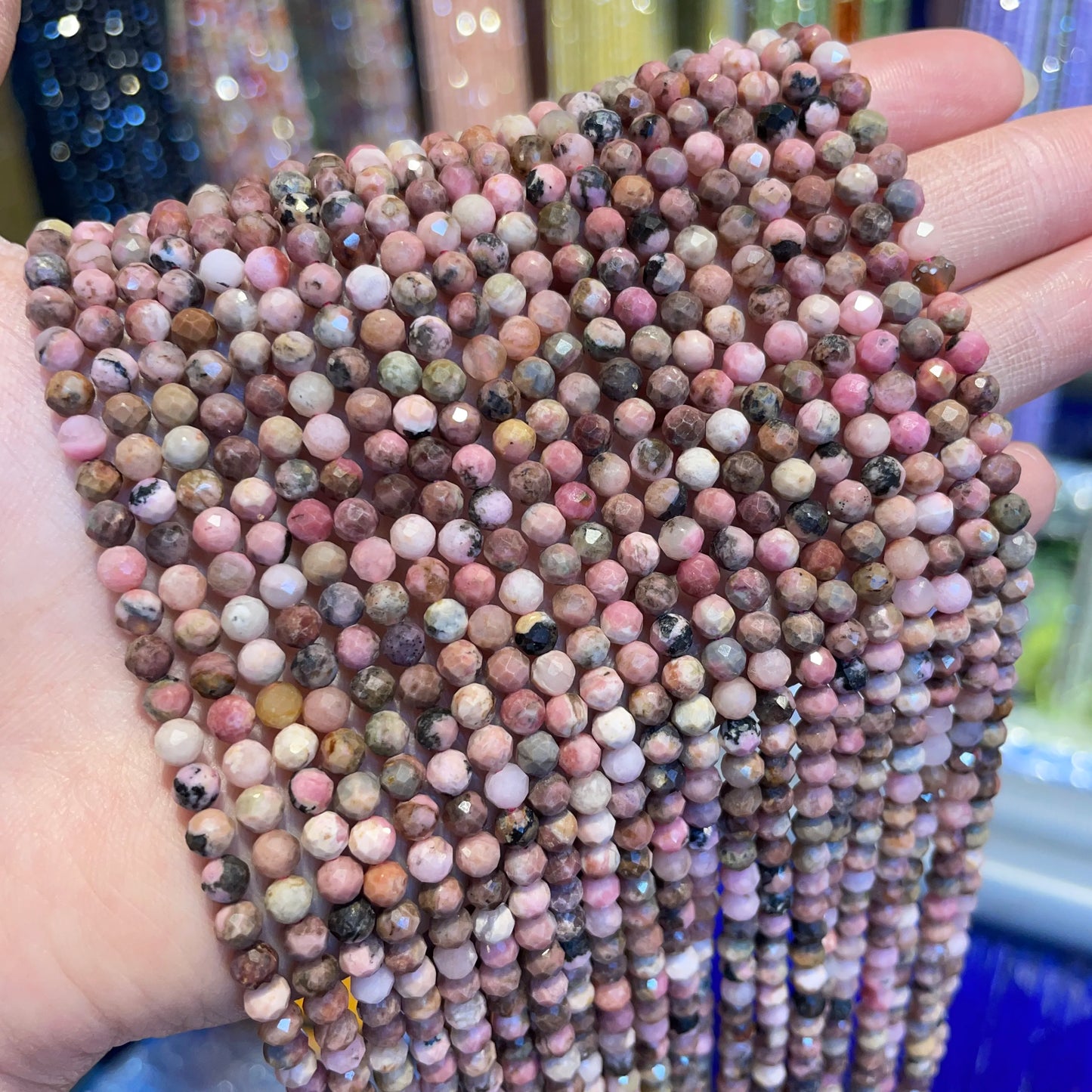 2 mm Naturstein Amethyst Tigerauge Lapislazuli Perlen für Schmuckherstellung-Yabubest - Home & More
