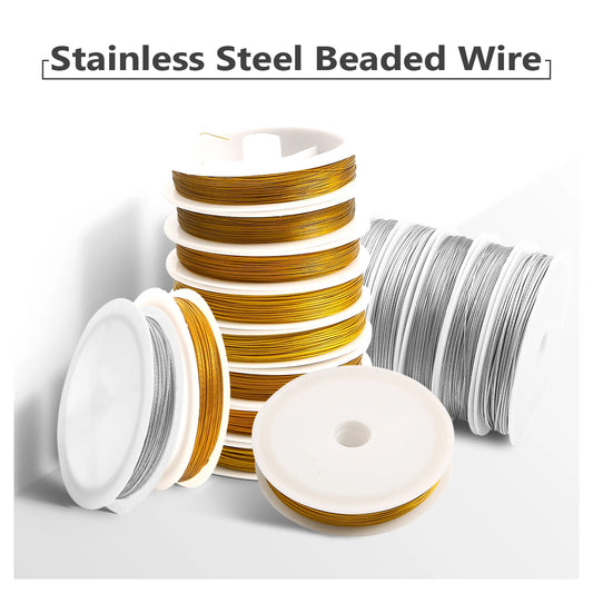 Starker Edelstahldraht 0.3-1mm für Schmuck und Kreativprojekte