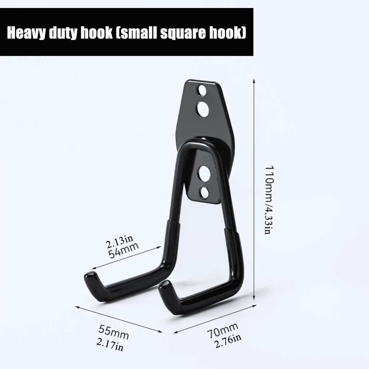 Garagen-Aufbewahrungshaken Werkzeug Organizer hängende Wandhalterung aus Eisen