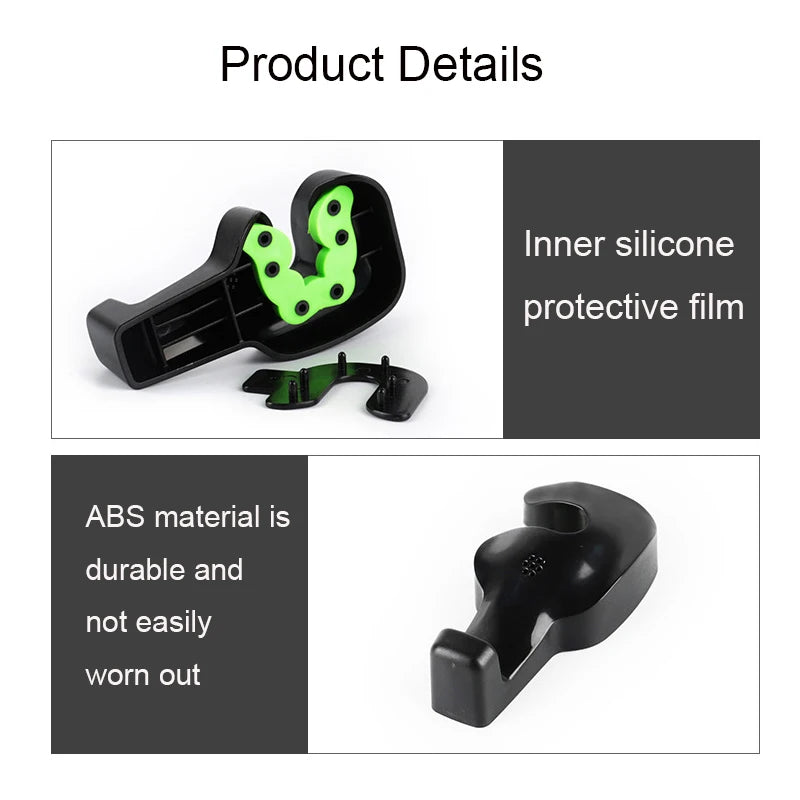 Praktischer Auto Kopfstützenhaken 2er Set zur Aufbewahrung