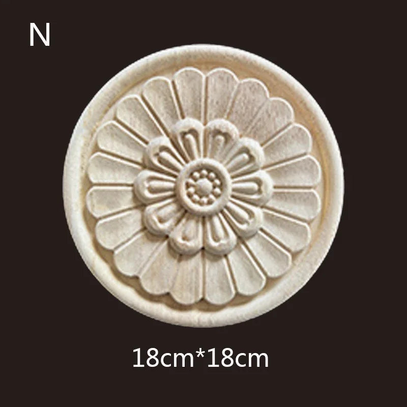 Geschnitzte Holzapplikationen für Möbel und Heimdekoration Basteln