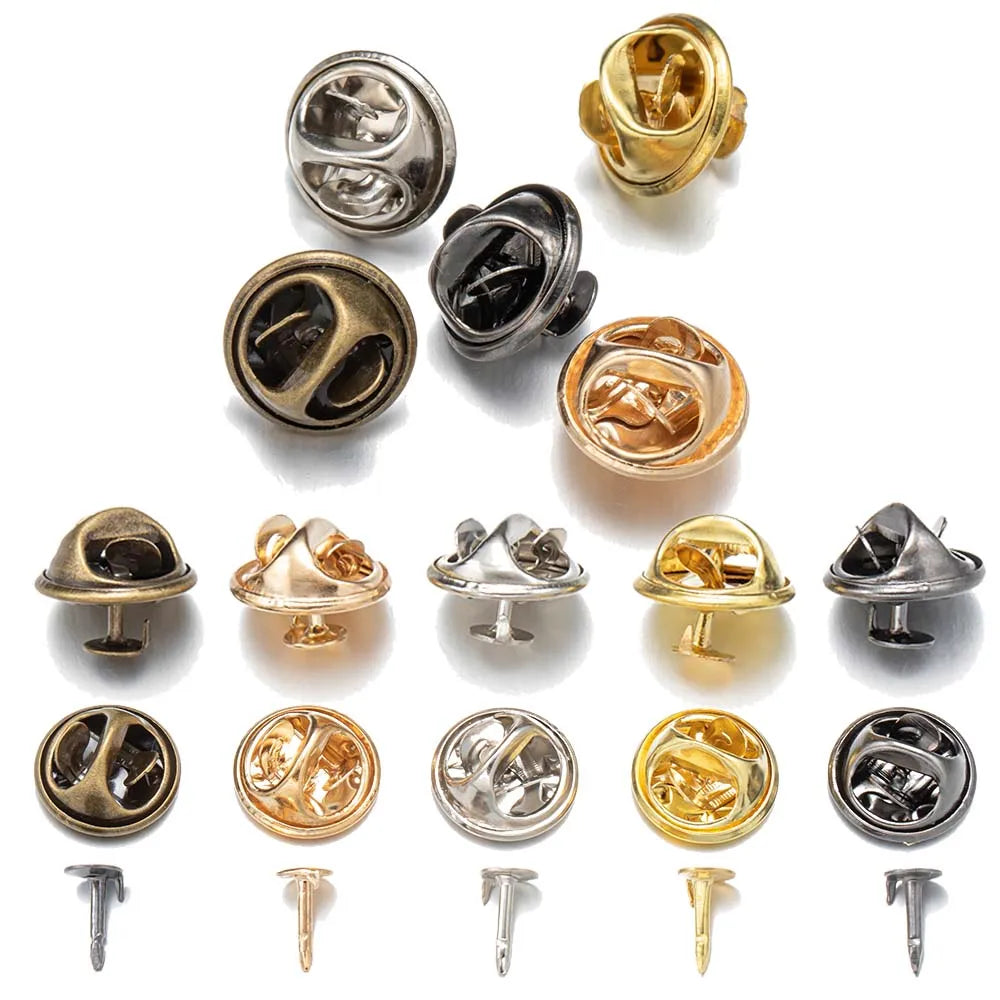 Metall Locking Pin Brosche Abzeichen Halter Verschluss für DIY Schmuck und Handwerk-Yabubest - Home & More