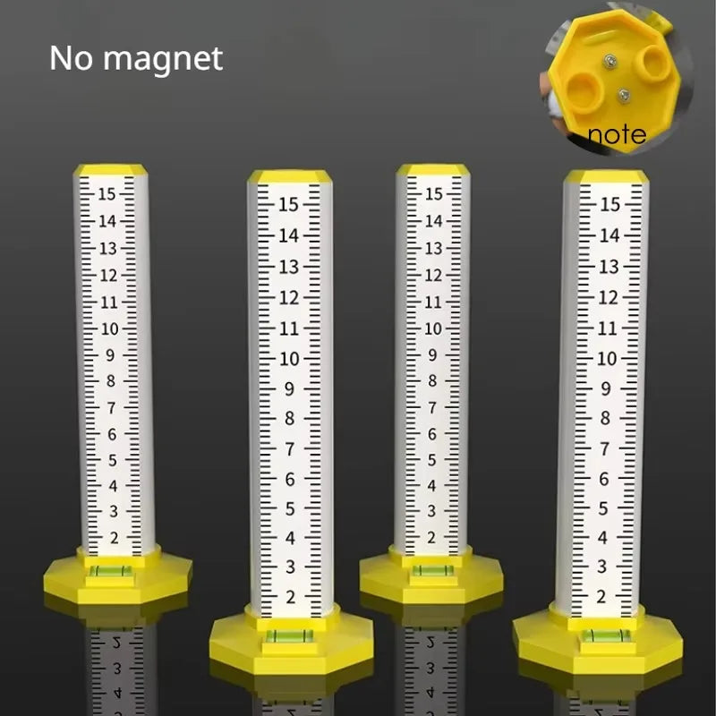 Präzisions-Nivellierlineal für Decken - Bodenfliesen – Magnetisch - Höhenmessung
