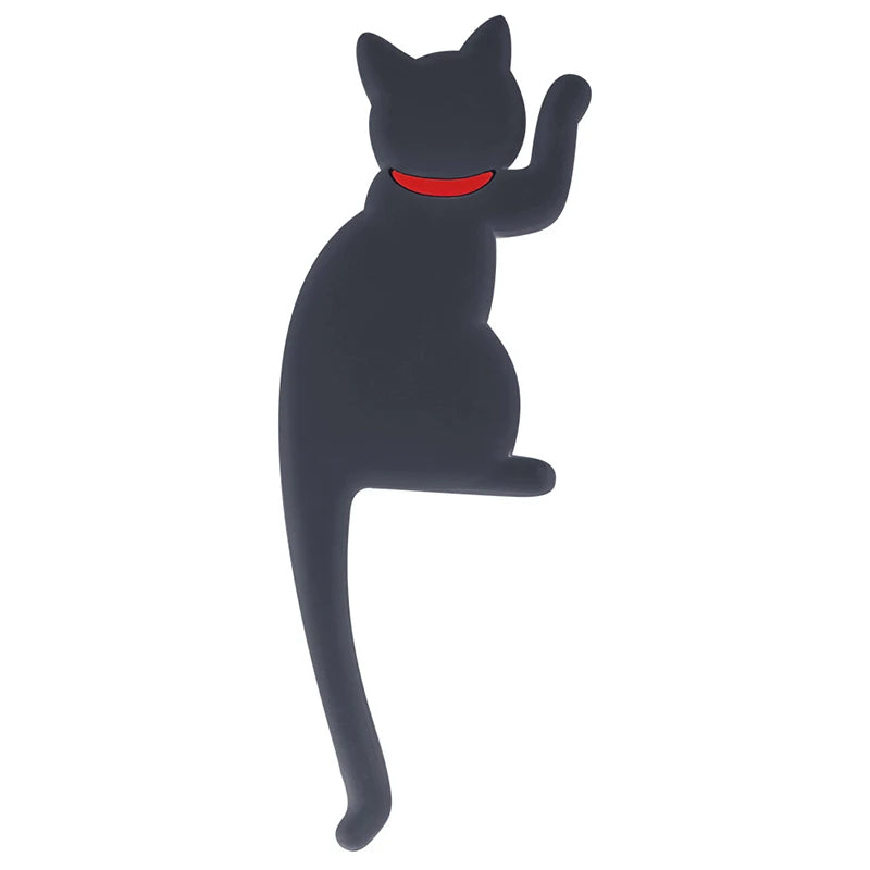 Kreativer Handtuchhalter mit magnetischem Katzenhaken für Küche und Büro