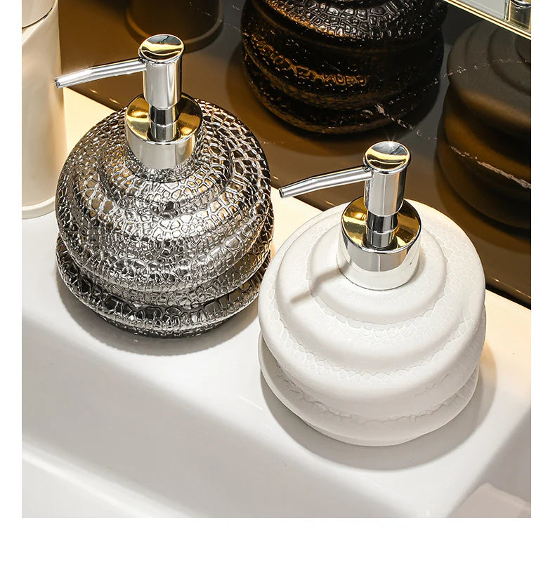 Keramik Seifenspender 300 ml für flüssige Seife