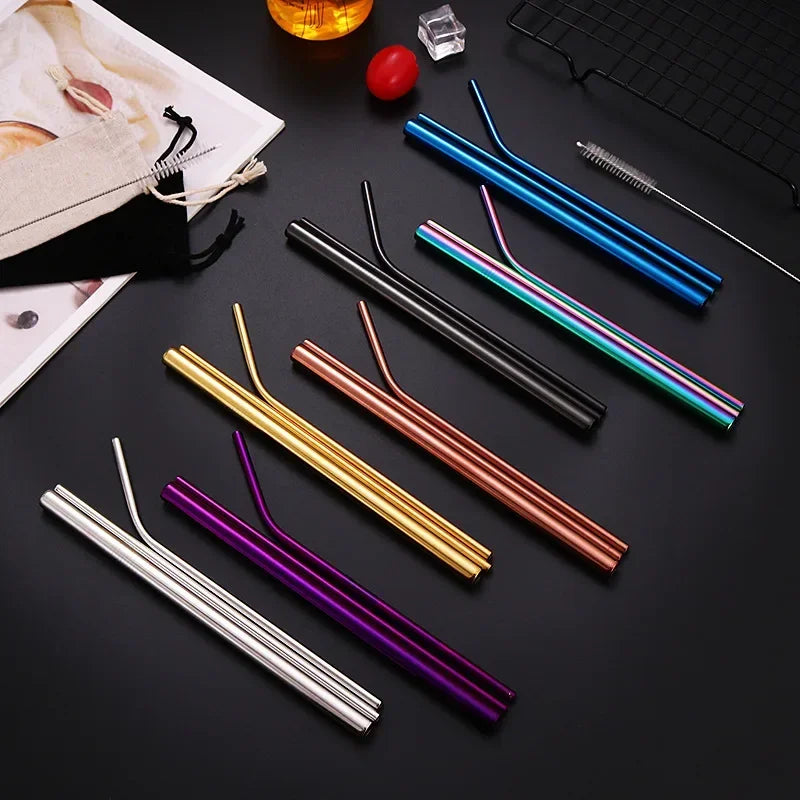 Umweltfreundliche Glasstrohhalme mit Bürsten für Smoothies und Cocktails-Yabubest - Home & More