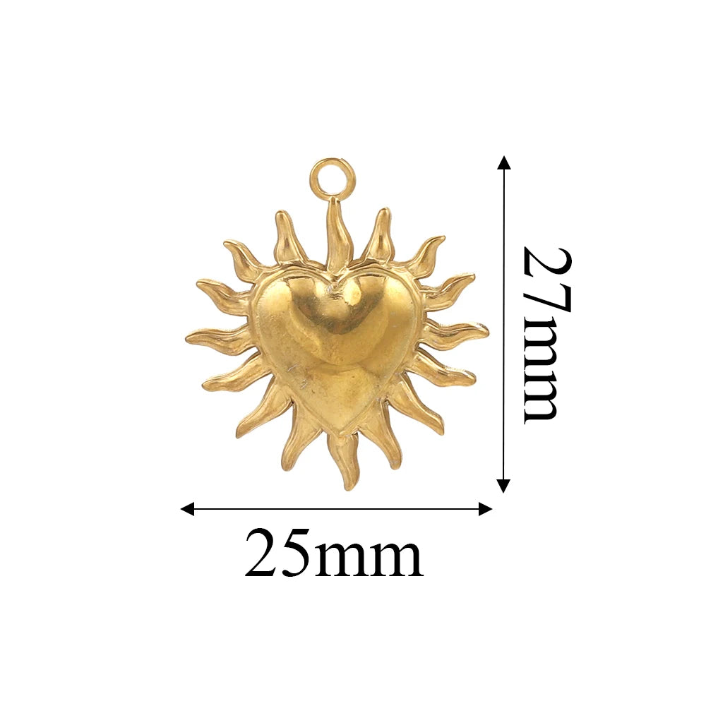 Edelstahl Gold Anhänger für individuellen DIY Schmuck