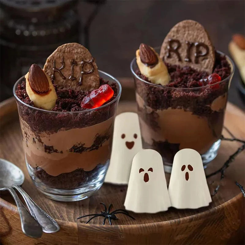 Halloween Silikon Backform Gespenst Flexibel für Kuchen Schokolade Süßigkeiten