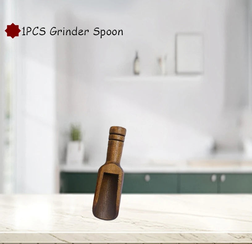 6 Zoll Holz Pfeffermühle manuell mit einstellbarem Keramik-Mahlwerk