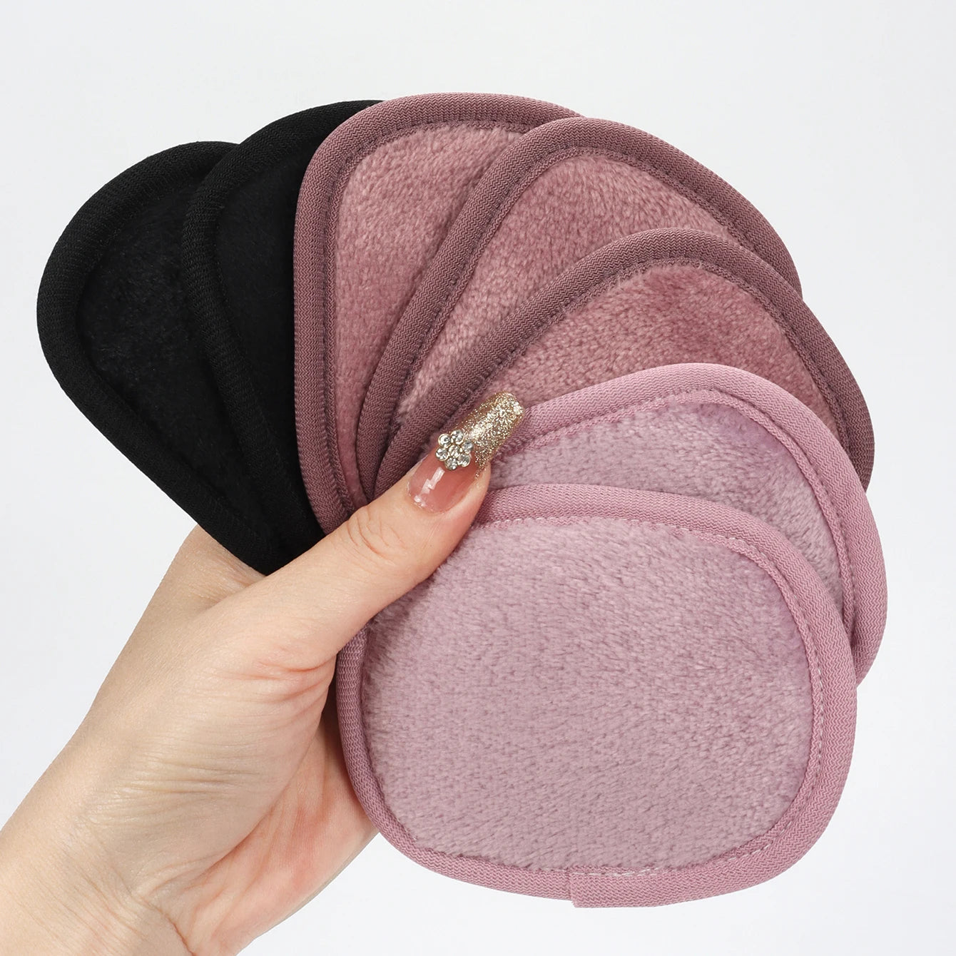 Wiederverwendbare Make up Entferner Tücher mit Farbverlauf 7 Stück