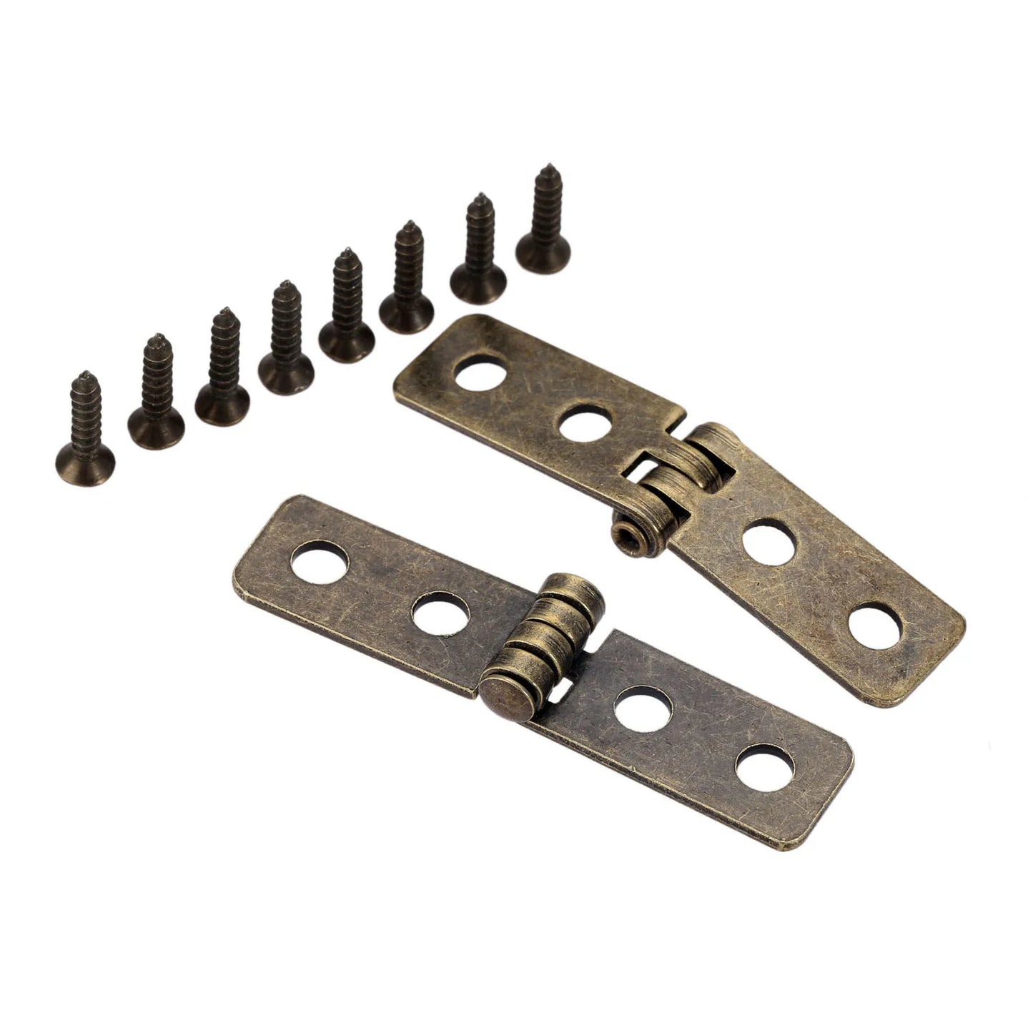4 Stück antike Bronze Scharniere für Möbel, DIY-Projekte