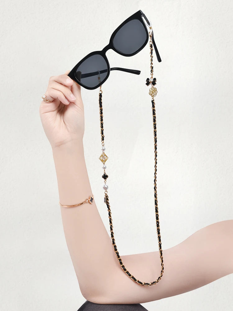 Elegante Damen Sonnenbrille Kette Anti Slip Brillenband Halskette