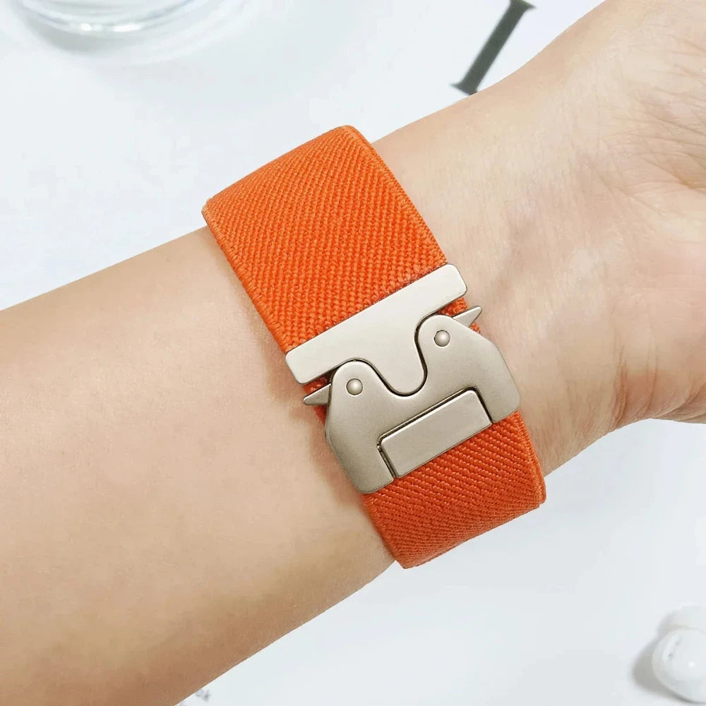 Robustes Nylon-Fallschirmschlaufenarmband für Smartwatches-Yabubestshop