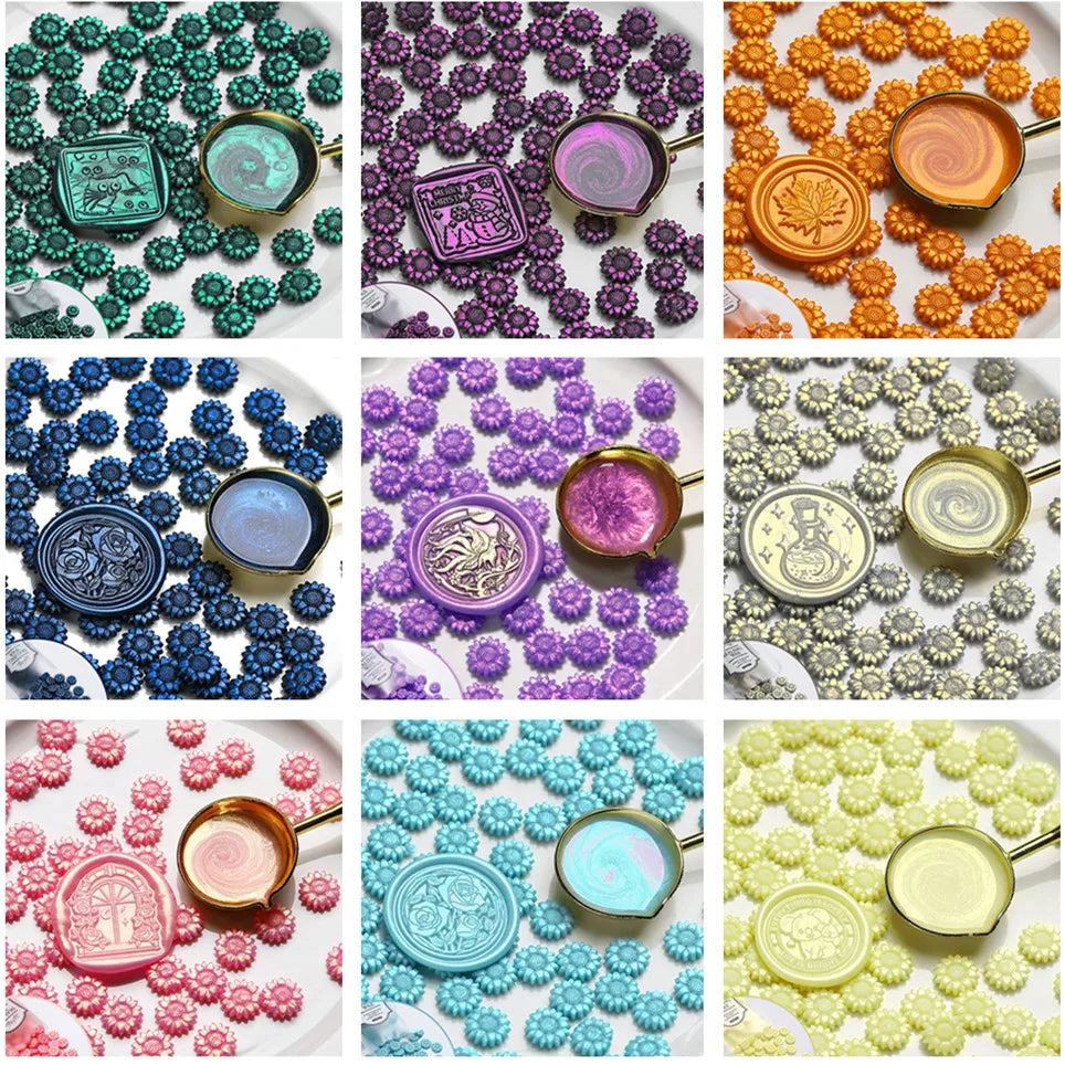 100 Schillernde Siegelwachs Perlen für stilvolle DIY Projekte