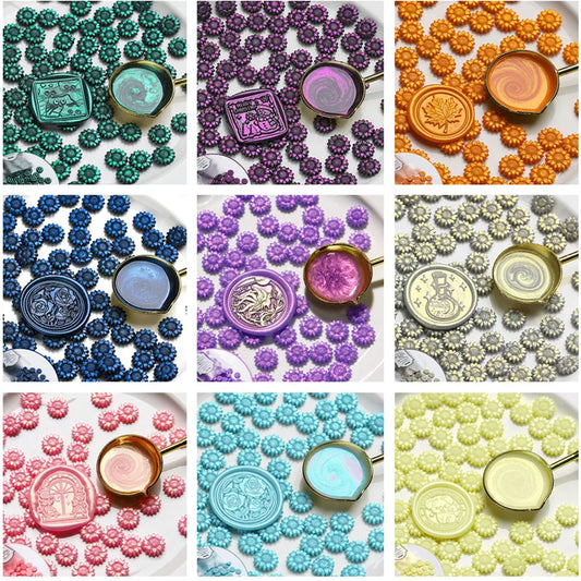 100 Schillernde Siegelwachs Perlen für stilvolle DIY Projekte