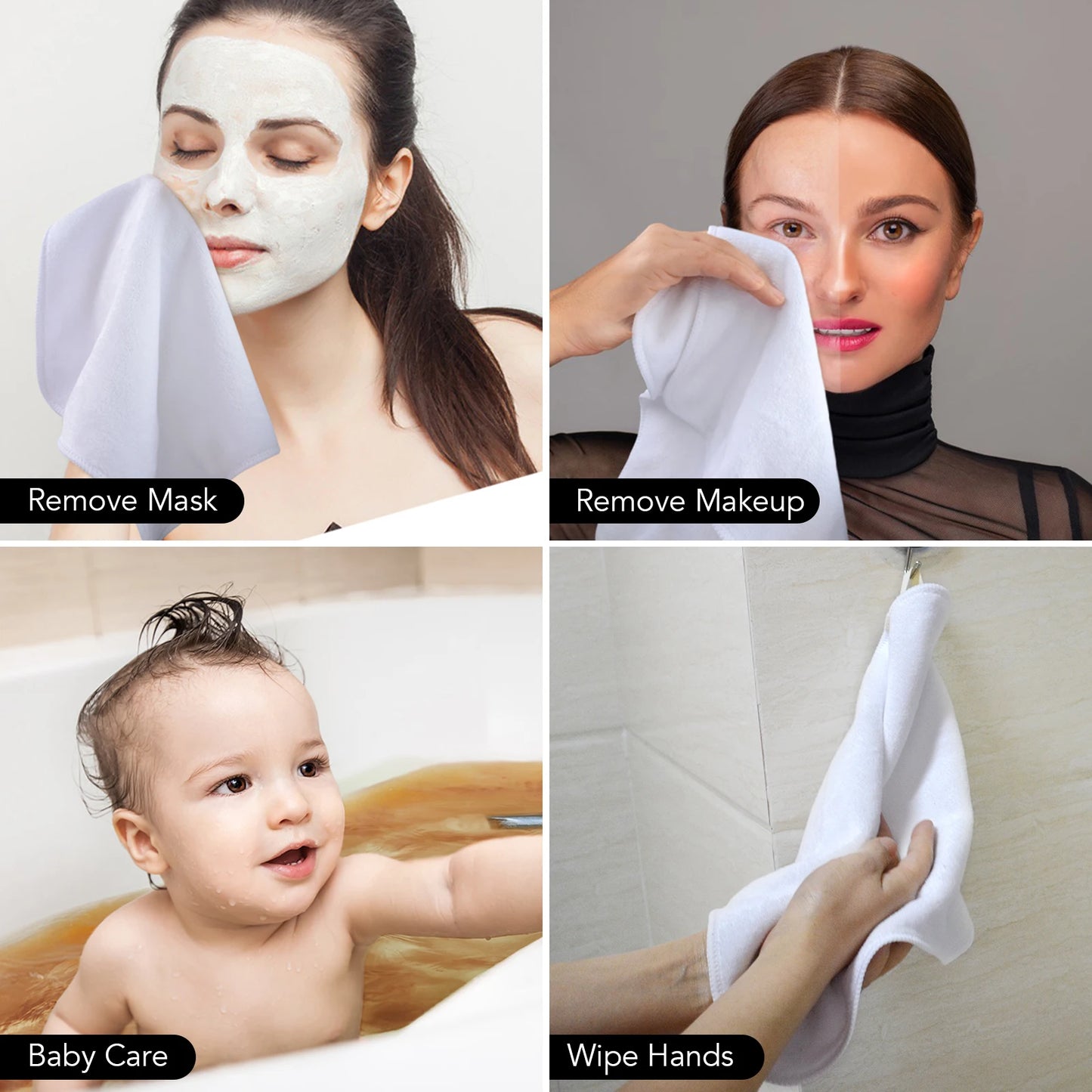 Sanftes Mikrofaser Reinigungstuch für die Gesichtspflege