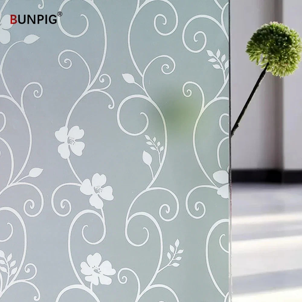 BUNPIG Fensterfolie Sichtschutz & UV-Schutz | Selbstklebend & Mattiert