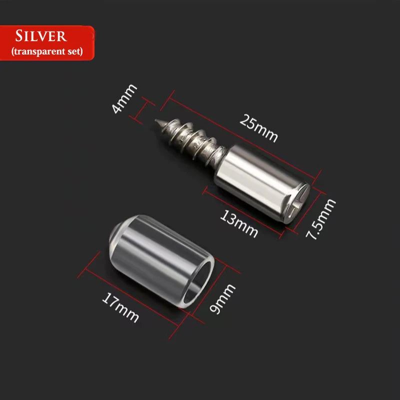 8/20er Set selbstschneidende Kreuzschrauben Gummihülse für Möbel & Glas