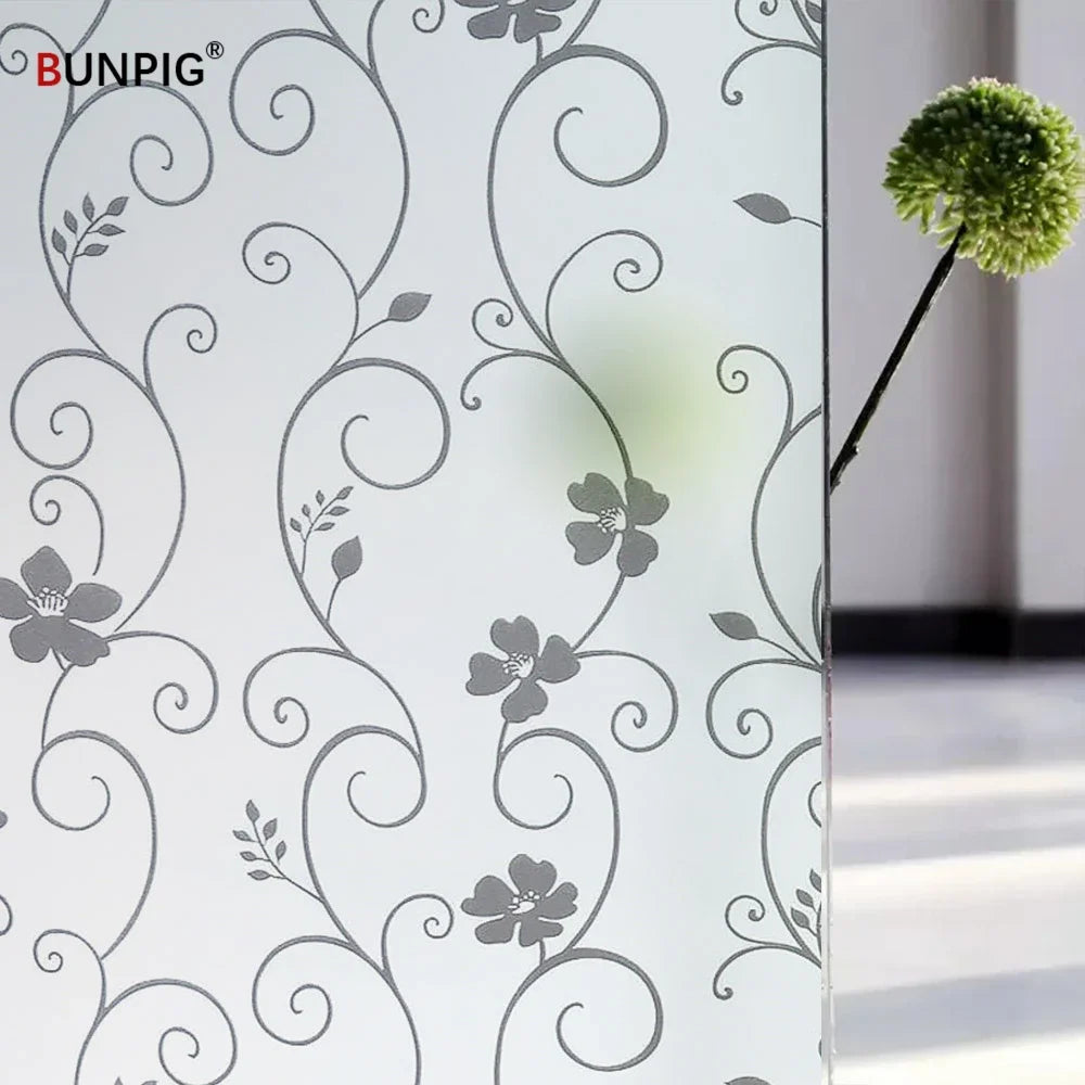 BUNPIG Fensterfolie Sichtschutz & UV-Schutz | Selbstklebend & Mattiert