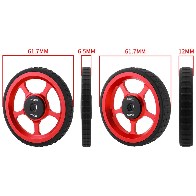 MUQZI Eazy Wheels Faltrad-Rollenräder, kompatibel mit Brompton-Yabubest - Home & More