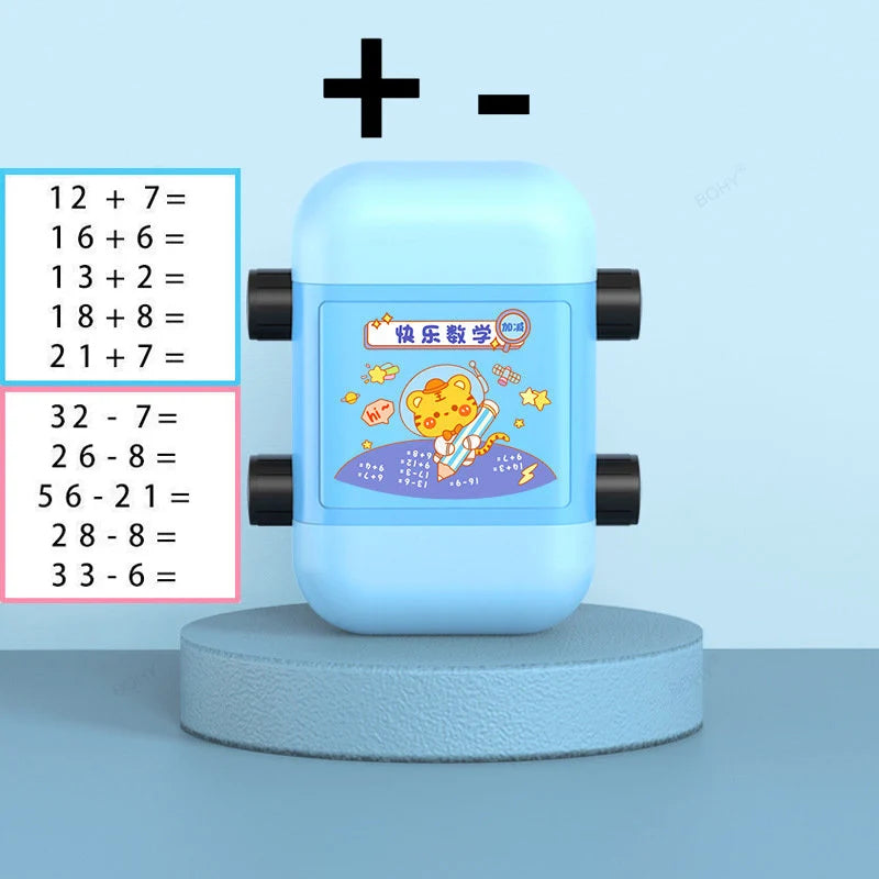 Lehrstempel 2 in 1 für Mathematik Übungen mit digitalem Design - Yabubest - Home & More