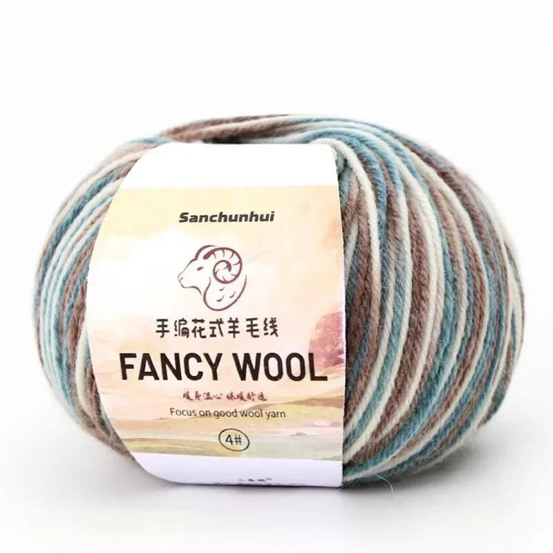 50g Farbverlauf Wolle Acryl Mischgarn zum Stricken Häkeln DIY Schals