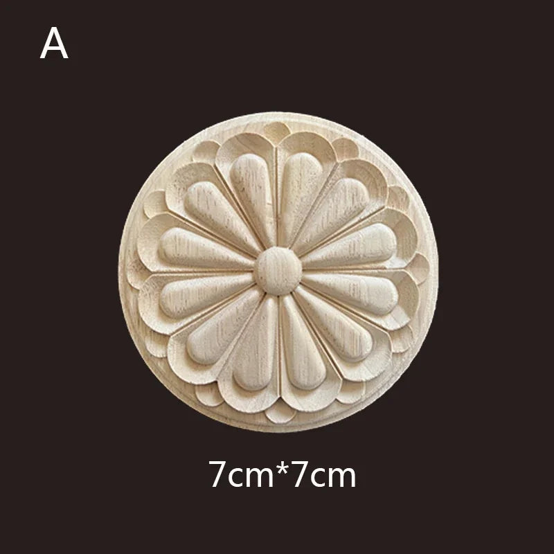 Geschnitzte Holzapplikationen für Möbel und Heimdekoration Basteln