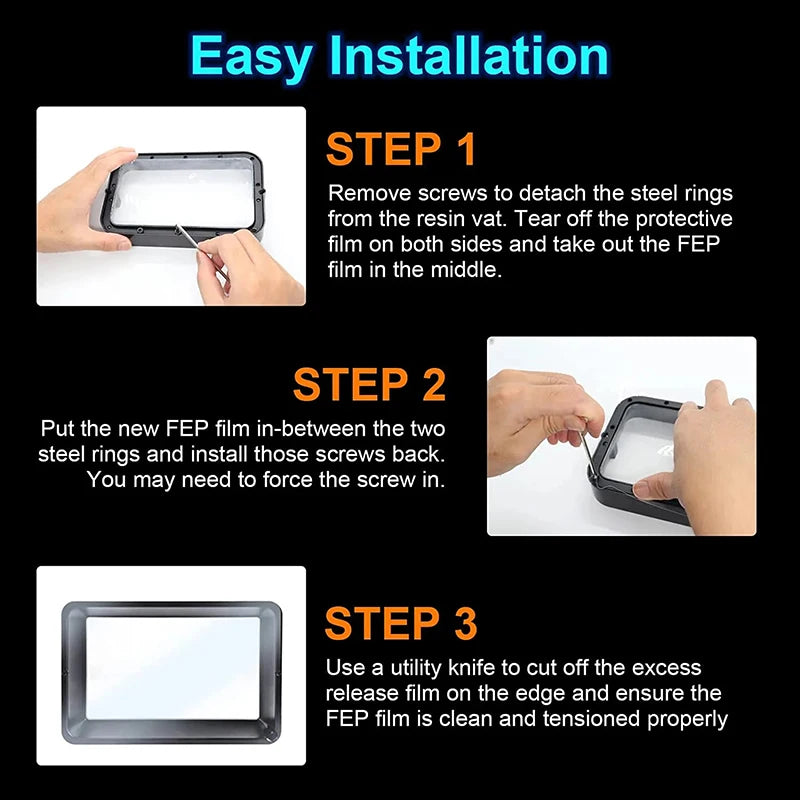 FEP Film 10,1 Zoll für 3D-Drucker – 290x200x0,15mm