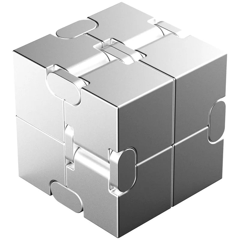 Tragbarer Metall Magic Cube Dekompressionsspielzeug für Kinder Erwachsene