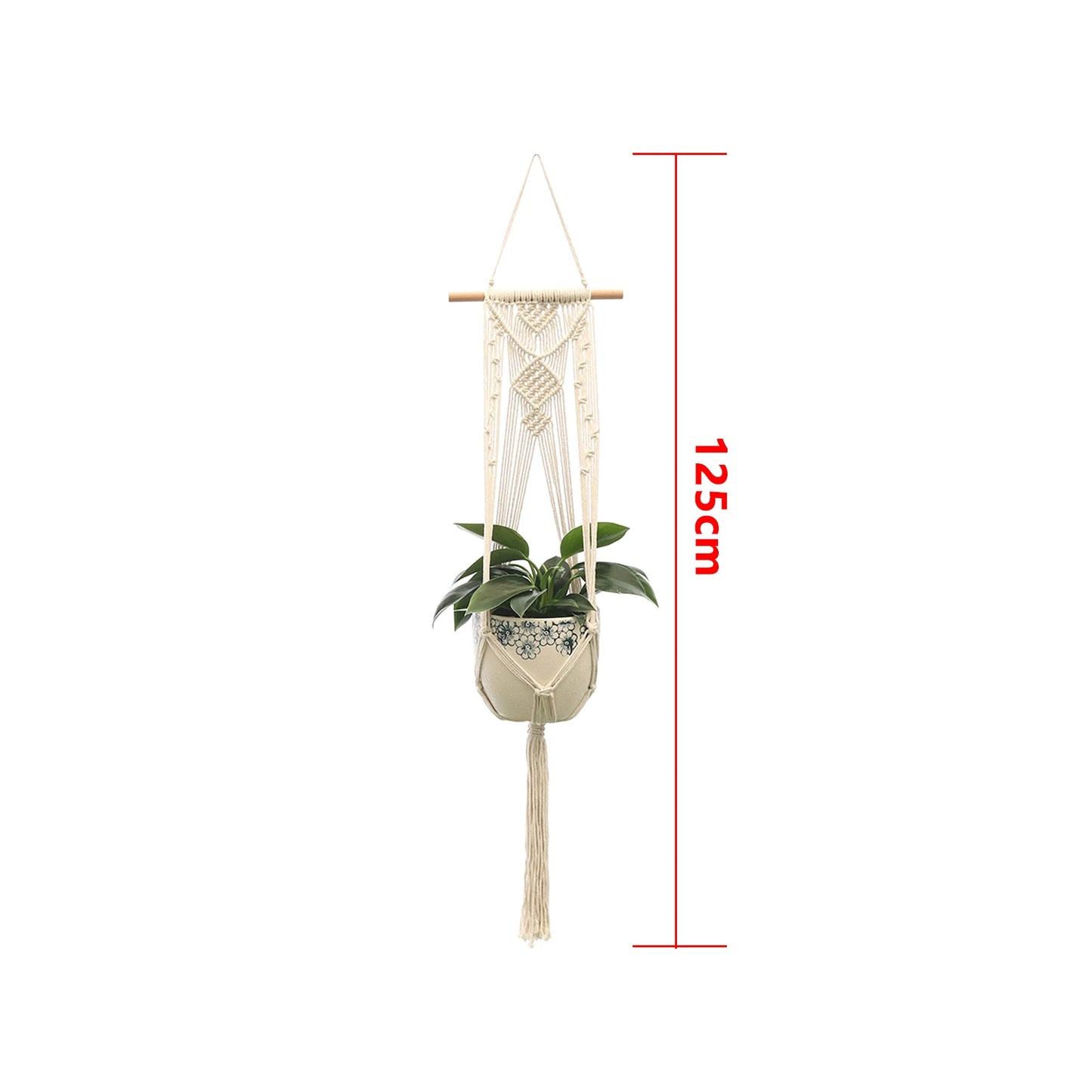 Handgefertigter Makramee Pflanzhalter für Urban Jungle