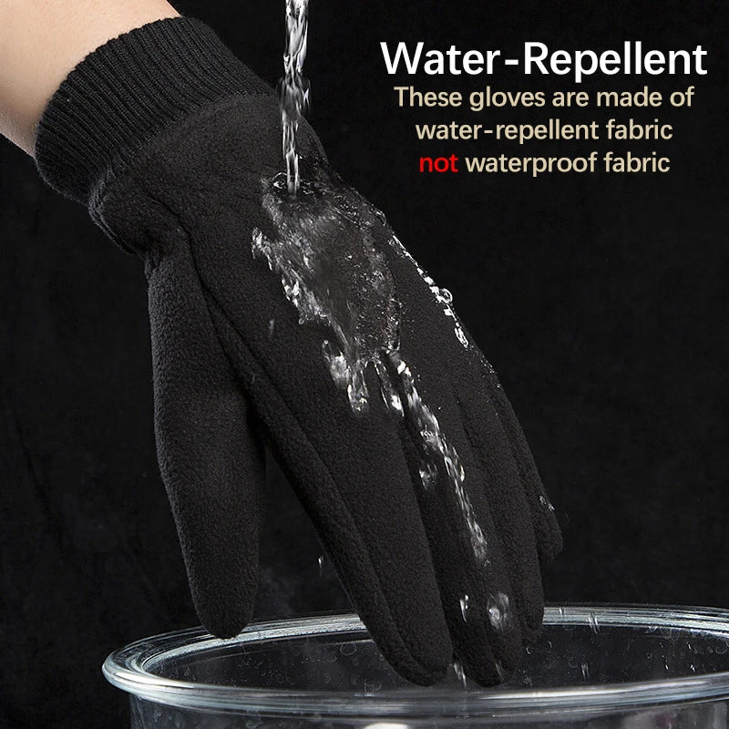 Warme Winter-Fleecehandschuhe mit Touchscreen für Radfahren und Laufen